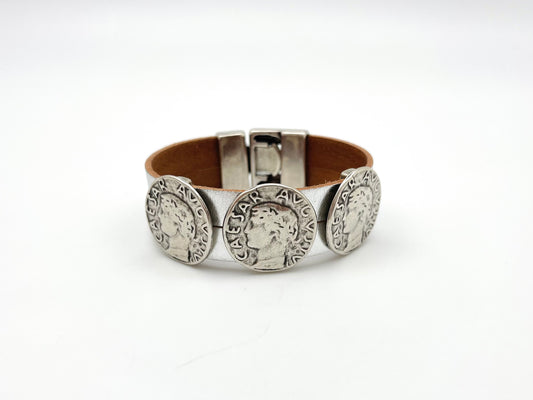 Roma Moderna Double Leather Bracelet